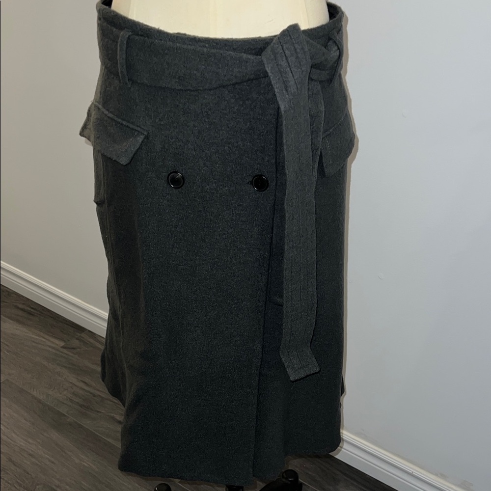Zara Studio Gray Wool Skirt